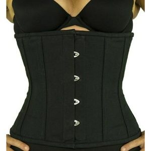 Steel bonded underbust corset